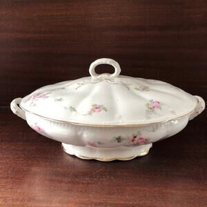Antique Owen Minerva Oval Covered China Tureen